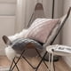 thumbnail image 5 of Velvet Cushions Decorative Pillow Cases 18x18 Soft Pillow Cover for Bedroom Outdoor (Gray), 5 of 5