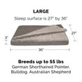 thumbnail image 3 of FurHaven Pet Products Berber & Suede Blanket-Top Cooling Gel Pet Bed for Dogs & Cats - Gray, Large, 3 of 13