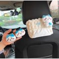 thumbnail image 3 of Caja de pañuelos para coche con dibujos animados de Kawaii Chiikawass, decoración interior para coche, cubo de basura para coche, gancho de almacenamiento para cinturón de seguridad, hombreras, 3 of 5