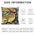 thumbnail image 6 of YANMS Colorful Painting Trees European Square 2pcs Fashion Home Decor Pillowcase Love Tree Color Rainbow Wave Polka Dot Throw Pillow Case Decorative Pillowcase 2pc, 6 of 6