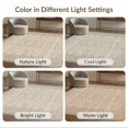 thumbnail image 7 of ODIKA 2'x3' Washable Accent Rug Geometric Trellis Boho Minimalist Farmhouse Lattice Neutral Large for Bedroom, Nursery, RV, Pet Friendly, Bedside Mat, 7 of 7
