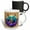Multicolor, variant on 3drose, White-tailed Illinois Deer with Violets Colored Tattoo Art, 11oz Mug