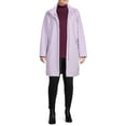 thumbnail image 4 of Time and Tru Women’s and Plus Faux Wool Funnel Neck Coat, 4 of 5