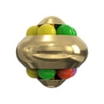 thumbnail image 1 of Gold Gold Metal Puzzle Ball Brain Teaser Rotating Beads Fidget Toy Stress Relief Focus Training Desk Activity Portable Travel Game Concentration Skill 2 Inches, 1 of 6