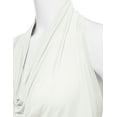 thumbnail image 5 of Aozrynl Womens Sleeveless Halter Neck Draped Blouse Tops (Female Plus Size Available), 5 of 5