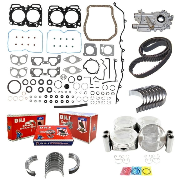 DNJ EK715GM Master Engine Rebuild Kit Fits Cars & Trucks 2006-2011 Subaru Forester Impreza 2.5L SOHC H4 16V 2458cc EJ253