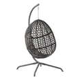 thumbnail image 4 of Afuera Living Indoor/Outdoor Wicker Hanging Egg Chair in Sand/Brown, 4 of 5