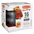 thumbnail image 2 of Rubbermaid Takealongs Food Storage Containers, 16 Piece Set, 2 of 4