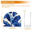 thumbnail image 3 of Table Napkin Holder, One Sizex2 Kitchen Napkin Holder Acrylic Napkin Holder Restaurant Napkin Holder Super Beautiful Blue Leaves, 3 of 9