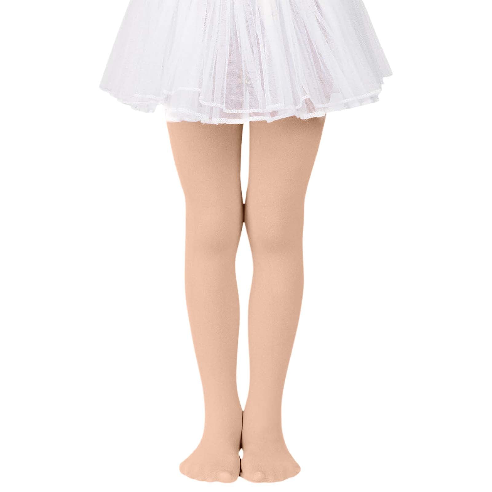Toddler Pants Kids High Elastic Dance Leggings Ballerina Tights Stretchable Spring Beige 18-24 Months