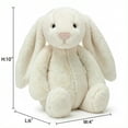 thumbnail image 3 of NANIL Easter Bunny Plush Toy-Cute Fluffy Long-Ear Bunny Stuffed Animal,Easter Bunny Stuffed Animal,Easter Decor Spring Easter Ornaments-Perfect Easter Birthaday Hoilday Gifts for Kids（White）, 3 of 7