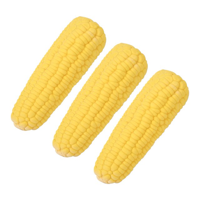 Juguete Para Masticar Para Perros Con Forma De Maíz Amarillo 3 Piezas ANGGREK