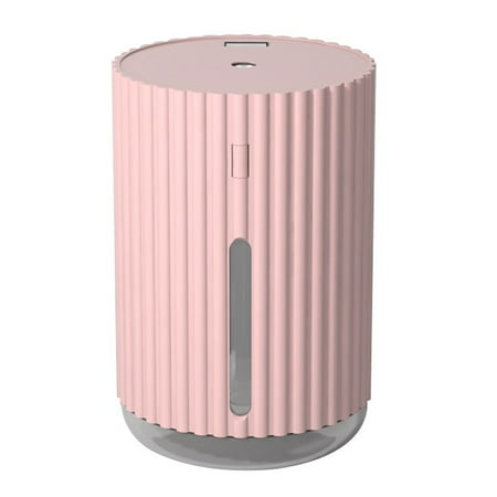 

Cool Mist Humidifier with Two Working Spray Modes 320Ml Portable USB Mini Humidifier 7 Color LED Night Light Pink