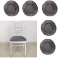 thumbnail image 3 of 5 Pcs Housses de Chaise de Bar Rondes Extensibles Douces Protecteurs de Chaise de Bar, 3 of 8