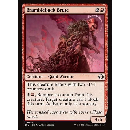 MtG Lorwyn Eclipsed Common Brambleback Brute #128