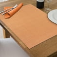 thumbnail image 3 of Vinyl Placemat Linen Mustard - Set of 12, 3 of 3