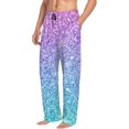 thumbnail image 2 of Daiia Men'S Multicolor Glitter Pants,Bottoms Sleep Lounge,Pajama Pants,Pj Bottoms Drawstring And Pockets-Medium, 2 of 9