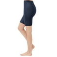 thumbnail image 1 of ClothingAve. Womens Simple Biker Shorts Ultra Soft Moisture-Wicking and Stretch Fabric | Athleisure Leggings Navy Large, 1 of 7