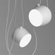 7'' Visez le Style 1/2/3/6 Lumière Réplique Suspension Éclairage Lampes Modernes Blanc Noir – image 2 sur 3