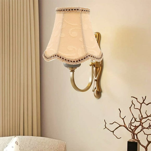 Table Lamp Shade Fabric Cloth Clip on Light Shades Lamp Cover Drum Shade Lampshade Bulb for Floor Lamp Home