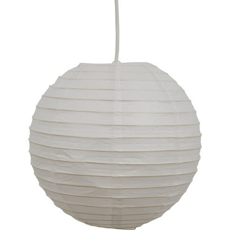 Round Paper Lantern Light, White - Walmart.com