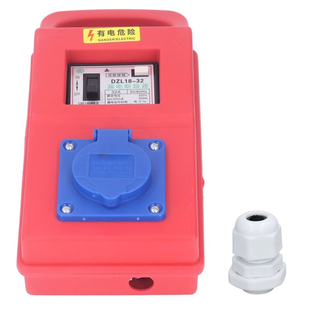Power Distributor Portable Handheld Temporary Electric Power Outlet Distribution Box Panel for Construction 220‑250V