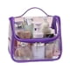 thumbnail image 1 of Style 1 Bolsa de cosméticos transparente de PVC, de la mano con una simple bolsa de lavado impermeable para almacenamiento de viaje., 1 of 5