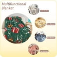 thumbnail image 3 of Christmas Throw Blanket adult Green box Blanket for Couch Bedroom Sofa Bed Soft Lightweight Fuzzy Plush Fleece Printed Blankets and Throws Xmas Holiday Blanket Decorative 50x60, 3 of 6