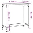 thumbnail image 4 of vidaXL Table Console Chêne Brun 75x30,5x75 cm Bois Manufacturé, 4 of 5