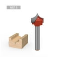 thumbnail image 1 of Amdohai Router Bits Groove Point Cutting Round Edge 6mm Shank 15mm Blade Diameter for Woodworking Milling Cutter Tool, 1 of 6
