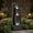 Black & 40" H, variant on 29" H Terrazzo Style Outdoor Water Fountain, 4-Tier Cascading Bowls with Stacked Stone Design and LED Lights, Freestanding Resin Water Feature for Garden Patio Porch