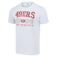 thumbnail image 2 of Men's Starter White San Francisco 49ers Throwback Logo T-Shirt, 2 of 3