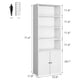 thumbnail image 3 of 71.4 - pulgada industrial - style six - layer de madera estante con doors, estilo rural style para exposición y almacenamiento rack, 3 of 10