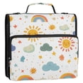 thumbnail image 5 of FORMRS Zipper Binder with Shoulder Strap 2-inch Ring 500 Sheet Capacity File Bag, Rainbows Pattern, 5 of 5