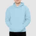 thumbnail image 6 of Tisuna Toddler Hoodies Boys Casual Long Sleeve Hoodie Teen And Youth Solid Color School Wear Pullovers Size 11-12 Years, 6 of 7