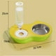 thumbnail image 3 of Comederos de plástico duraderos para mascotas, doble plato para gatos y perros, estación de alimentación para interiores, diseño elevado para mayor comodidad, comederos y bebederos fáciles de limpiar., 3 of 5