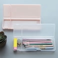 thumbnail image 3 of Opolski Semi-Transparent Plastic Large Capacity Pen Box Pencil Case Stationery Holder, 3 of 8
