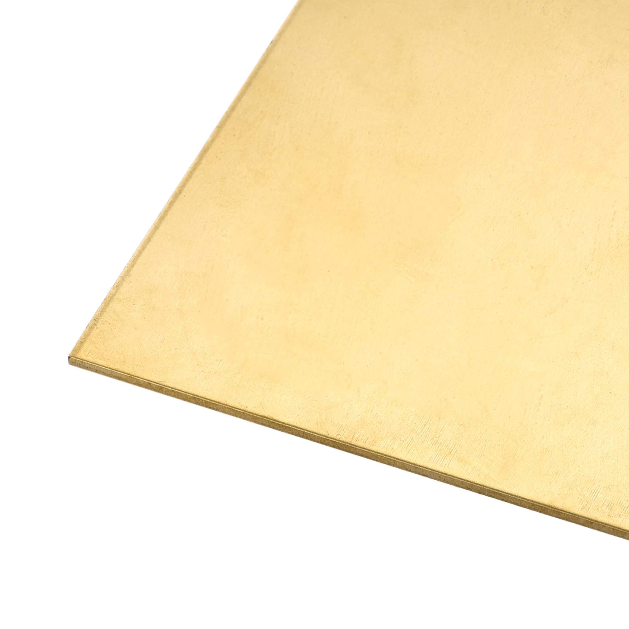 Uxcell Brass Sheet Metal Sheets Plates 3.9 Length x 3.9 Width x 0.04  Thick 