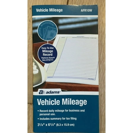 Adams® Vehicle Mileage Book, 3 1/4" x 6 1/4"