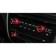 thumbnail image 6 of 3pc Red Aluminum AC Climate Control Radio Volume Turner Ring Covers For 11-16 BMW F10 F11 F07 5 Series 5GT, 11-17 F12 F13 F06 6 Series, Gran Coupe, 08-15 F01 F02 7 Series, 6 of 9