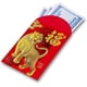 thumbnail image 2 of Sobres rojos chinos para el dinero de la suerte, sobre pequeño del Año Nuevo Chino del Tigre 2022 (6 patrones, 72 unidades), lámina dorada, 2 of 4