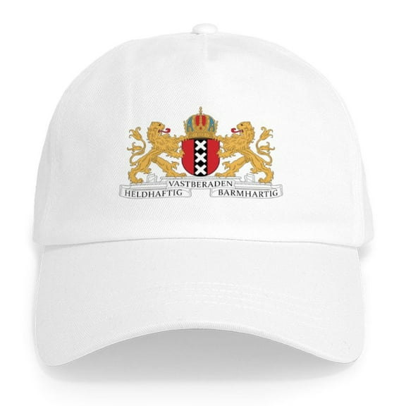 CafePress - Amsterdam Coat Of Arms Cap - Adjustable 100% Brushed Unisex Casual Cotton Baseball Cap, Beige, 1