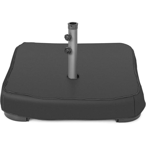 WJSP Square Umbrella Base with Sandbags & Dust-Proof Cover, 200 LBS Capacity Sand & Soil Weighted Patio Umbrella Stand