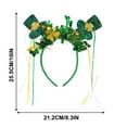 thumbnail image 2 of Headband Irish Festival Party Green Headband Colorful Stripe Tassel Headpiece, St Patrick's Day Irish Celebration Decor, Adjustable Comfort Fit, Lightweight Portable, Fabric Tassel Accents,, 2 of 9