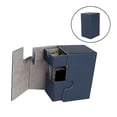 thumbnail image 4 of Caja de cartas de juego de Caja de cubierta Portatarjetas de cuero para juegos Azul Zulema Caja de almacenamiento de tarjetas, 4 of 7