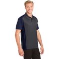 thumbnail image 4 of Sport-Tek Colorblock Micropique Sport Wick Polo-4XL (Iron Grey/ True Navy), 4 of 6