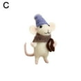 thumbnail image 5 of KRONDO Mice Needle Felting Kit,Felting Kits for Beginners,Mice Needle Felting Starter Kit,Needle Felting Kit Beginner Unfinished Wool Felt Mouse Craft Kit for Beginner DIY Craft Pendant, 5 of 9