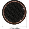 thumbnail image 2 of Set of 2 Bling Car Coasters, Drink Cup Holder Coaster, Universal Auto Crystal Rhinestone Insert Cup Mat, Automobile Cup Holder Mat, 2 of 4