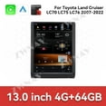 thumbnail image 4 of ZWNAV 13 inch Tesla style screen car radio player for Toyota Land CruiserLC70/LC75/LC76 2007-2022 Android head unit IPS touch screen car GPS navigation multimedia player, 4 of 13