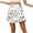 A1-White, variant on Womens Feather Print Casual Tennis Skirt High Waisted Athletic Skort with Built in Shorts Casual Mini Skirt